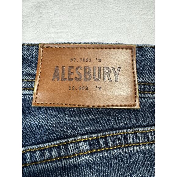 Alesbury Kings Canyon Jeans Mid Indigo Straight Fit Stretch Denim 31x30 - Picture 8 of 12